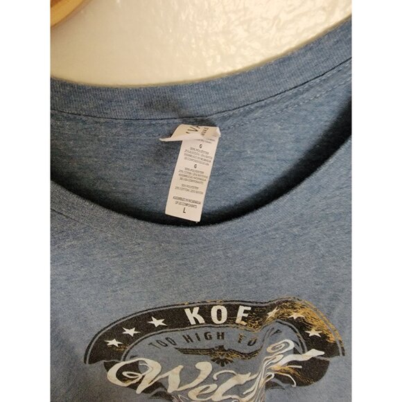 Koe Wetzel And The Konvicts Rock Country Too High To Cry Grray T-Shirt Adult's L - Picture 2 of 5